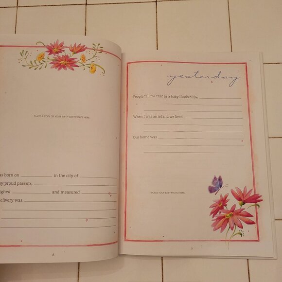 Grandmas Keepsake Journal A Book Of Memories Hopes For My Grandchild Baby Memory - Picture 6 of 12